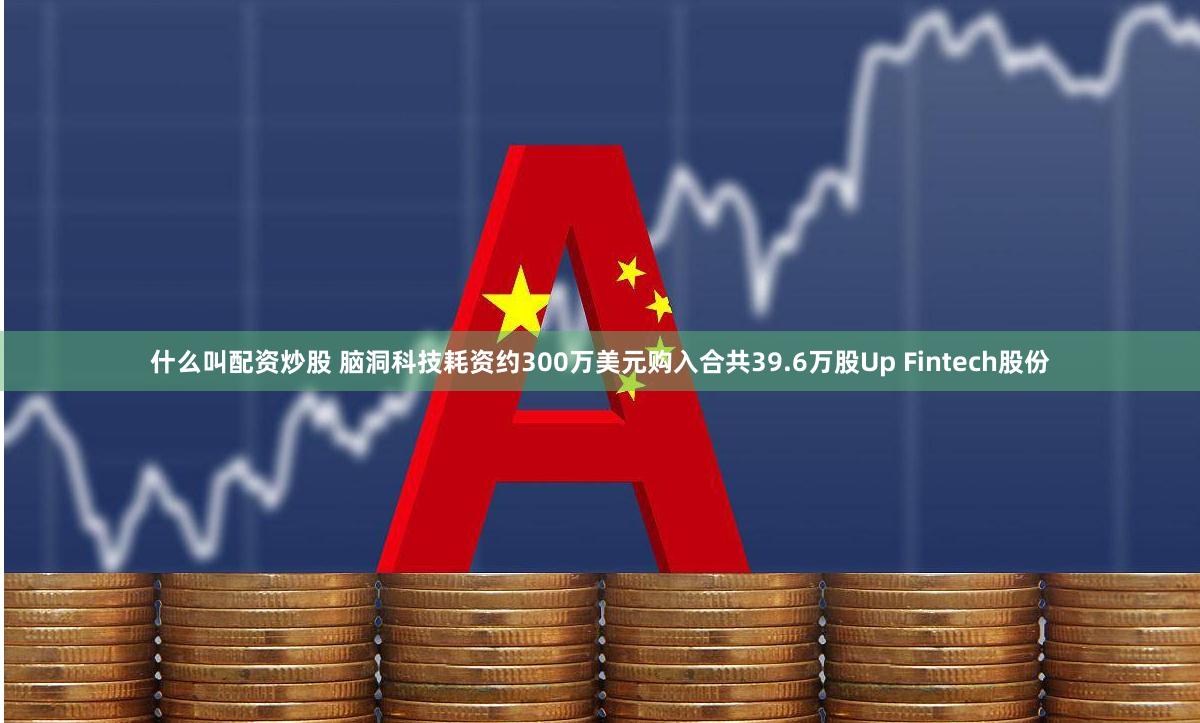 什么叫配资炒股 脑洞科技耗资约300万美元购入合共39.6万股Up Fintech股份