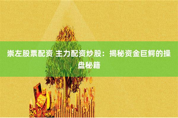 崇左股票配资 主力配资炒股:揭秘资金巨鳄的操盘秘籍